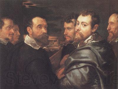 Peter Paul Rubens Peter Paul and Pbilip Rubeens with their Friends or Mantuan Friendsship Portrait (mk01)